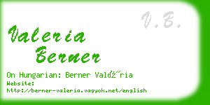 valeria berner business card